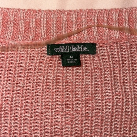 Pink Cropped Sweater - Picture 3 of 3
